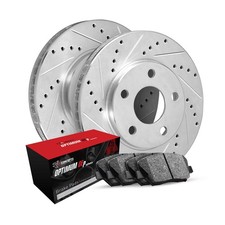 R1 Concepts Wgun1 21026 R1 Brake Rotors D S Silver W Optimum Oe Pads