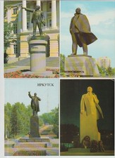 4 Postcard Lenin: Monuments in Bulgaria and the USSR around 1982