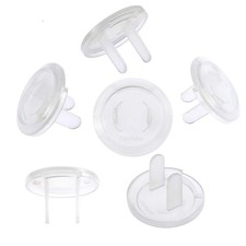 PandaEar Outlet Plug Covers 52 Pack Child Proof Electrical Safety Caps Clear