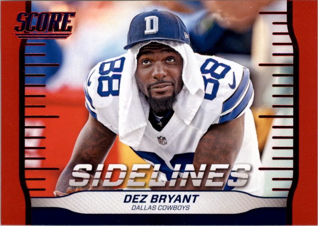 2016 Score Sidelines Red #6 Dez Bryant - FB