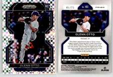 Glenn Otto 2022 Prizm Power Plaid #103 /75 Rangers Astros RC Rookie EX