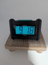 Vtg Timex Indiglo Blue Night Light Travel Digital Alarm Clock Battery Operated