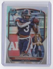 2022 1st Bowman Refractor Dontayvion Wicks Virginia Cavaliers #96