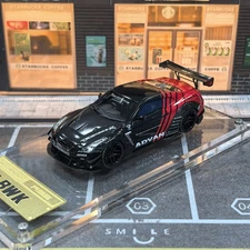 Ignition model IG2799 1/64 Nissan GTR R35 LBWK ADVAN Type 2 Car Diecast Model