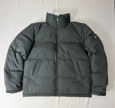Tommy Hilfiger Puffer Jacke Down Jacket Schwarz Gr XL Neu & Etikett