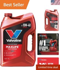 MaxLife 10W-40 Synthetic Blend Motor Oil - 5 QT for Ultimate Engine Protection 29.59 per gallon