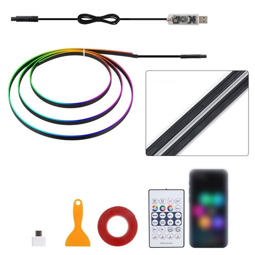 For Cars For SUVs Ambient Light Strip Music Synchronization 16 Million Colors - Picture 7 of 8