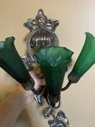 2 tiffany Style wall sconce’s  17 Inches Vintage  used It Is A Set Of 2