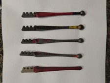 5 Vintage Glass Cutters 2 Red Devils 1063, 1 Hoyne, 1 Fletcher, And 1 German