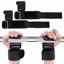 2Pcs Weight Lifting Wrist Hooks Pull Up Grip ...
