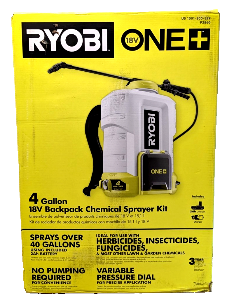 Chemical Sprayer Ryobi Backpack Electrostatic Sprayer RYOBI