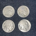 Lot Of 4 US Buffalo Nickels 🪙 5c No Date Mix.