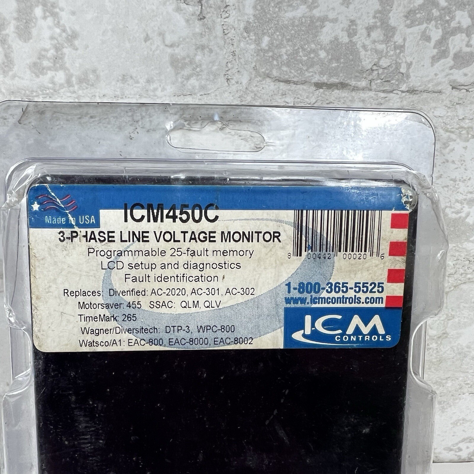 ICM Controls ICM450C Programmable 3-Phase Line Voltage Monitor New