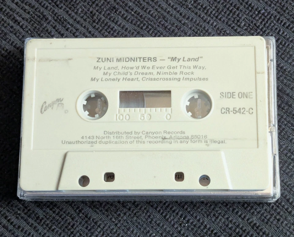 Zuni Midniters My Land Cassette 1982 New Mexico Native American Rock Midnighters Foto 3 de 4