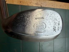 Hickory Golf Club Rare Tom Stewart Large Head Niblick Ted Ray Signature Stamp