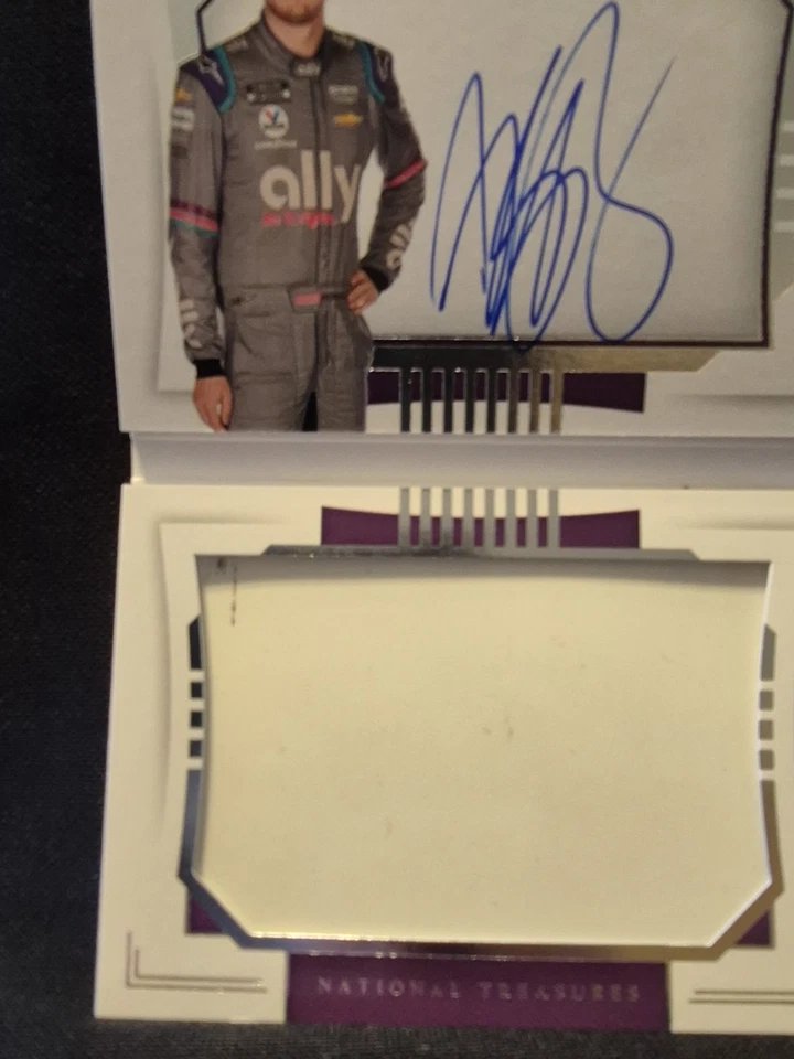 Folleto Alex Bowman National Treasures 2021. Chapa Auto /25 Foto 4 de 4