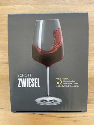 2x Rotwein Glas Schott Zwiesel Vespera Rotweingläser 485 ml - NEU 5054903987680