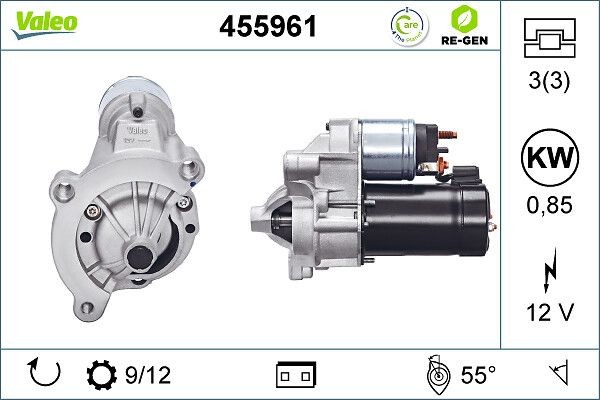 Valeo Starter FüR CitroüN Passend FüR Fiat Lancia Peugeot-image