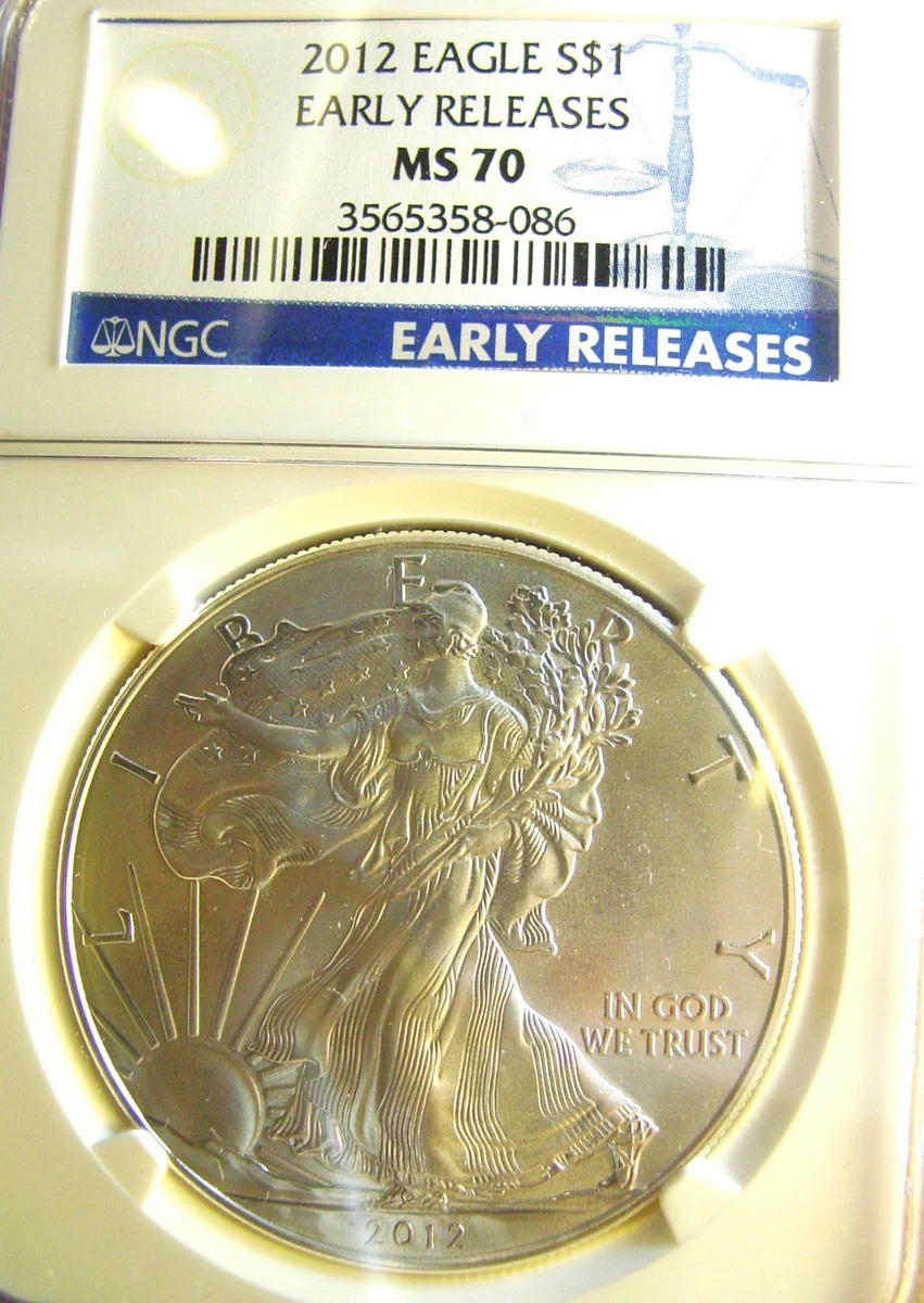 American Eagle MS 70 Graded 2012 Silver Bullion Coins for sale | eBay