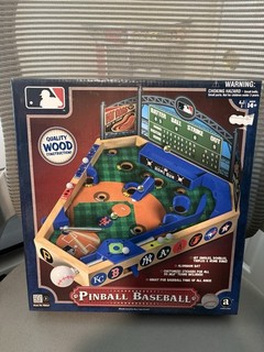 MLB Official Quality Wooden Pinball Baseball Game 14 x 12 x 8 inches Open Box ..