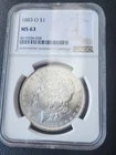 1883 O Morgan Silver Dollar - NGC - MS 63