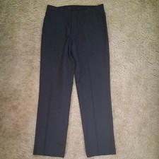 Calvin Klein Mens Slim fit Dress Pants 32 / 32 Navy Blue Solid Stretch