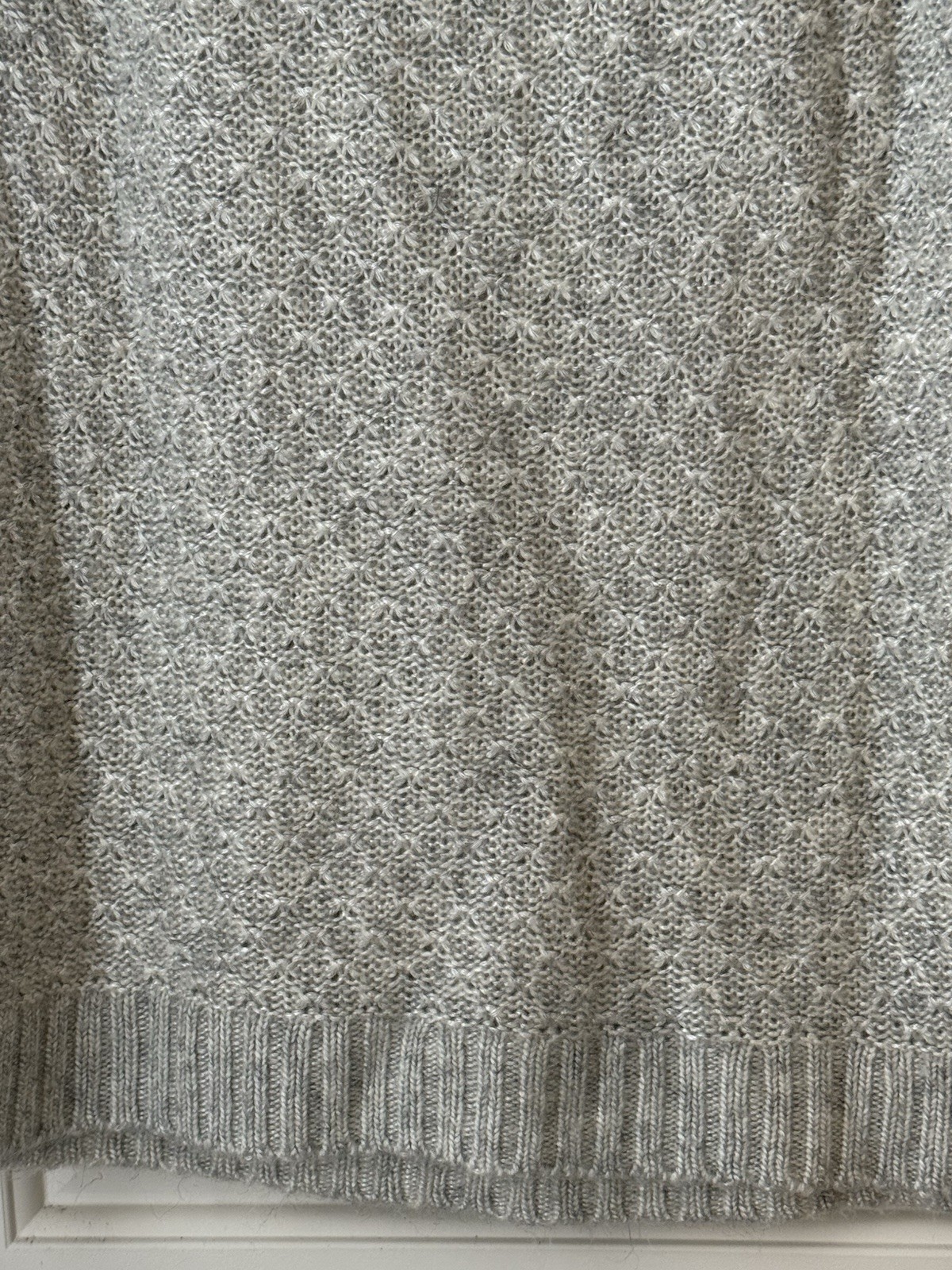 Talbots Sweater Crew Neck Solid Light Gray Women’… - image 11