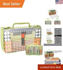 Storage Case with Tester for 269 Batteries, Double Sides Plastic, For AA AA...
