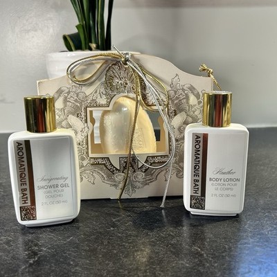 Vintage Aromatique Bath HEATHER 3 Pc Gift Set Soap, Lotion, Gel NEW Retired