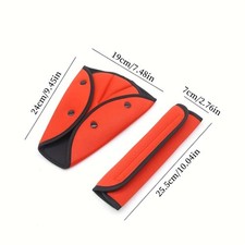 User-Friendly Non-Slip Secure-Fit Safety-Boosting 2-Piece Car Seat Belt Adjuster