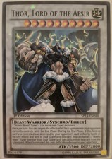 YuGiOh Thor, Lord of the Aesir Starfoil Rare 1st Edition SP14-EN048