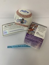 Wilmer Flores Autographed Rawlings Official MLB Baseball JSA & RK Sports COA