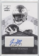 2021 Leaf Ultimate Draft Portrait Black and White 47/99 Javon McKinley Auto 3wu