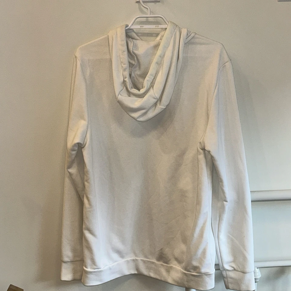 Sudadera con Capucha Nike Athletics S Blanca Gráfico Neón Estilo Retro Pullover Sudadera Hombres Foto 2 de 4