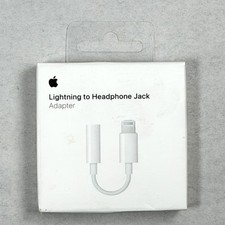 Authentic Apple Lightning to Headphone 3.5mm Jack Adapter - White MMX62AM/A