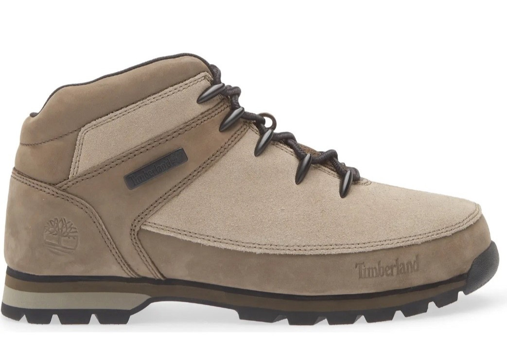 Timberland Euro Sprint Mid Nubuck Suede Boots A2K84 Medium Grey + Dark Brown image 3