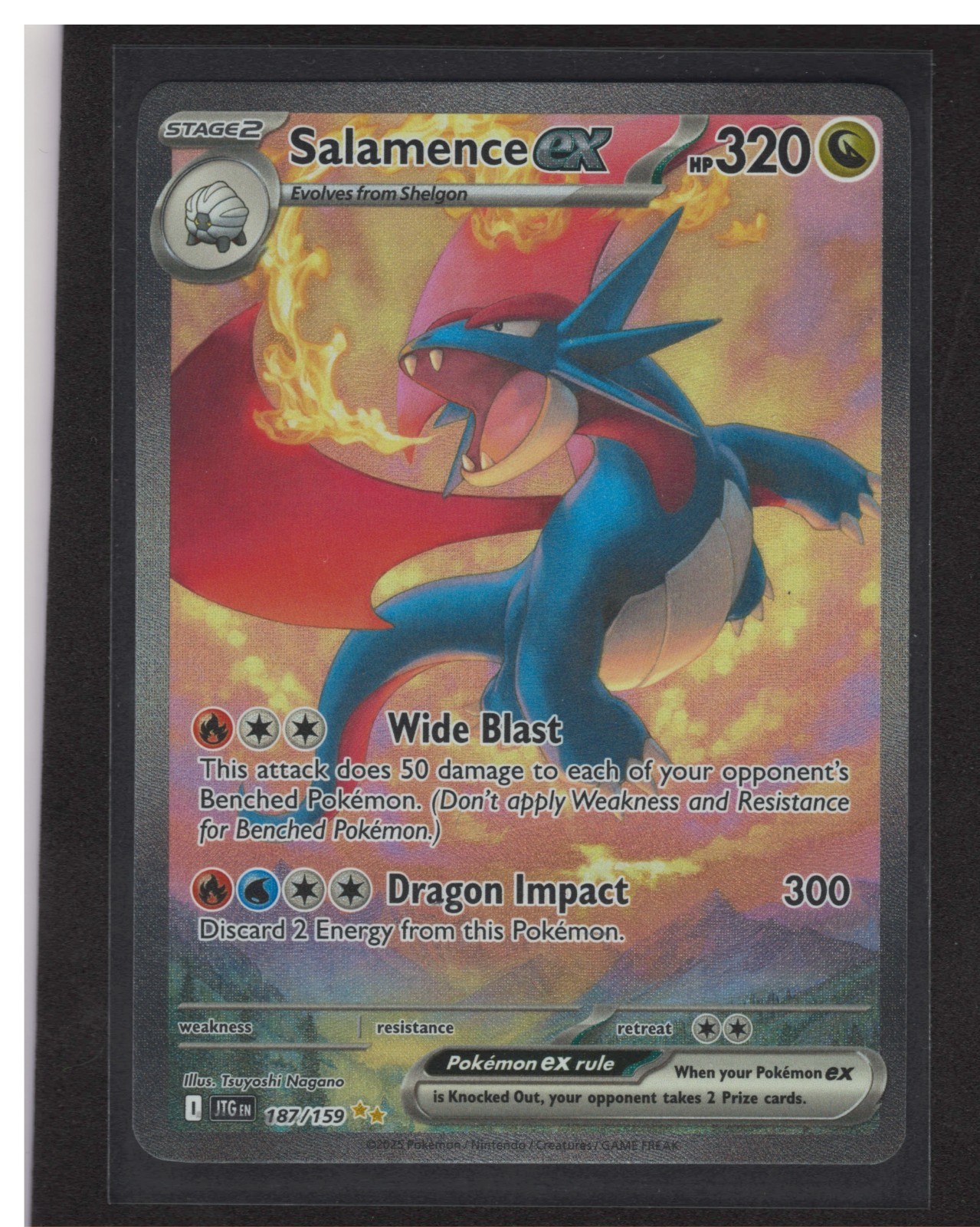 Salamence ex 187/159 SV09 JTG Journey Together Special Illustration Rare NM