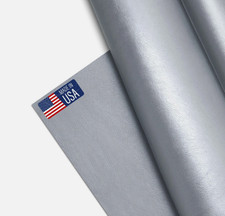 Marine Vinyl Fabric Upholstery Faux Leather Outdoor Boat and Automotive Silver