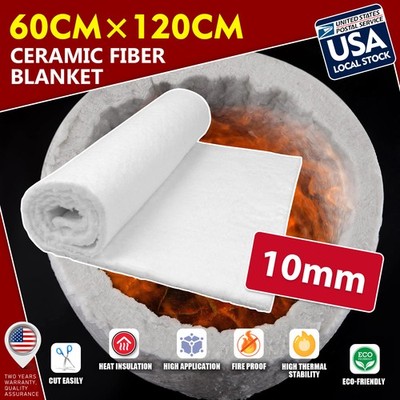 Ceramic Fiber Blanket - 2500F - High Temp Insulation Blanket - 2/5'' x 24'' x 47''