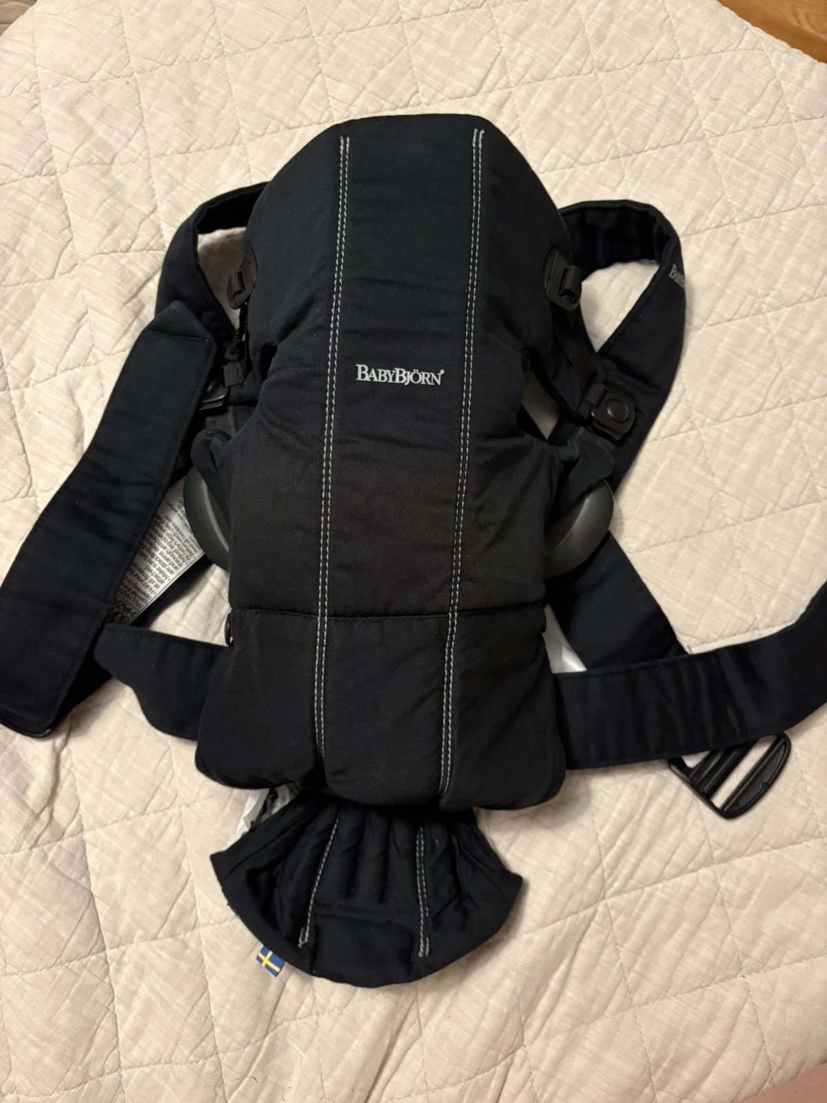 BabyBjorn Baby Carrier Mini Soft Padded Black Canvas 0-24 Months