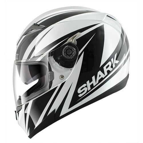 Casco Helmet Shark S700 s Line Up White black capacete casque integralhelm moto - Picture 1 of 1