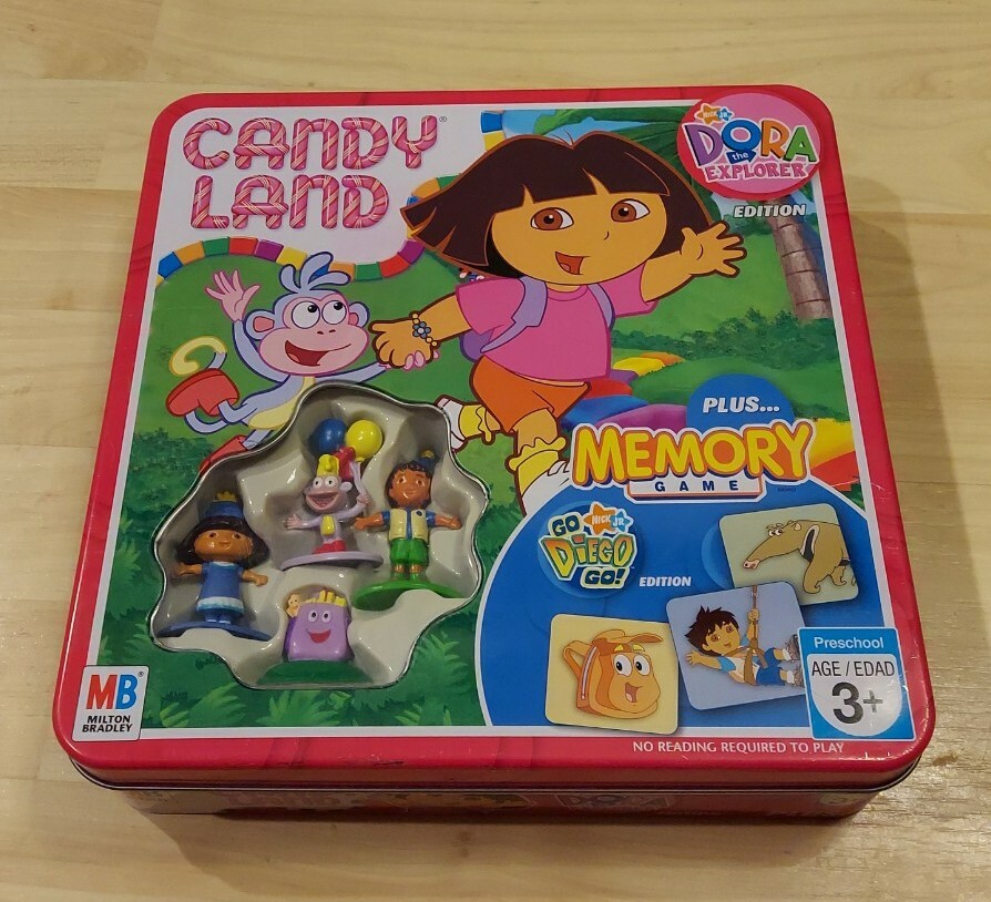 Candy Land Dora The Explorer & Go Diego Go Memory Game w
