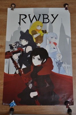 Rwby Posters Lot Of 2 Ruby Rose Weiss Blake Yang Pyrrha Nora Ren Ebay