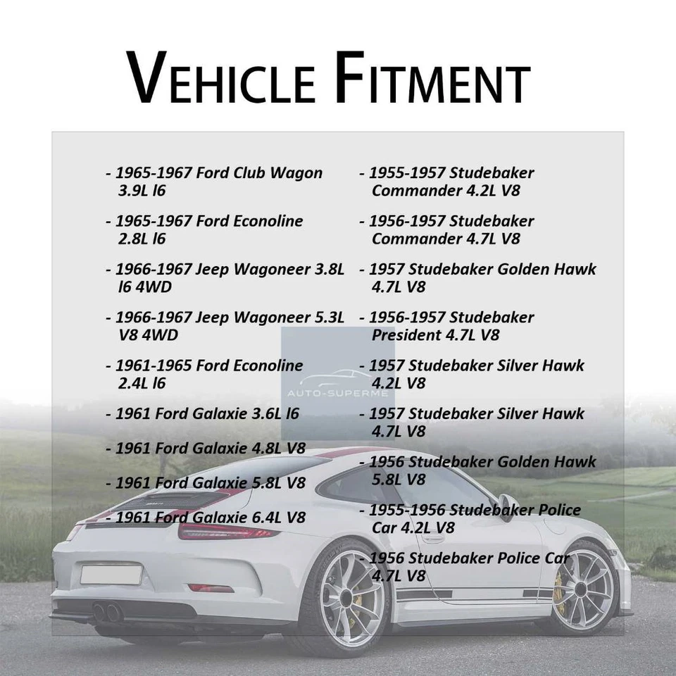 Juego de manguera de freno delantera 2x para 1956 1957 Studebaker President 4,7 L Foto 4 de 4