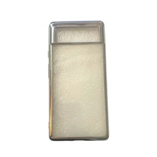Google Pixel 6 Cell Phone Case Cover Clear and Silver