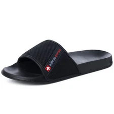 Alpine Swiss Athletic Slides For Men Flip Flop Sandals House Shoes Slippers For