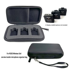 For Rode Wireless GO II Lapel Microphone Compact Organizer Bee Protective Case