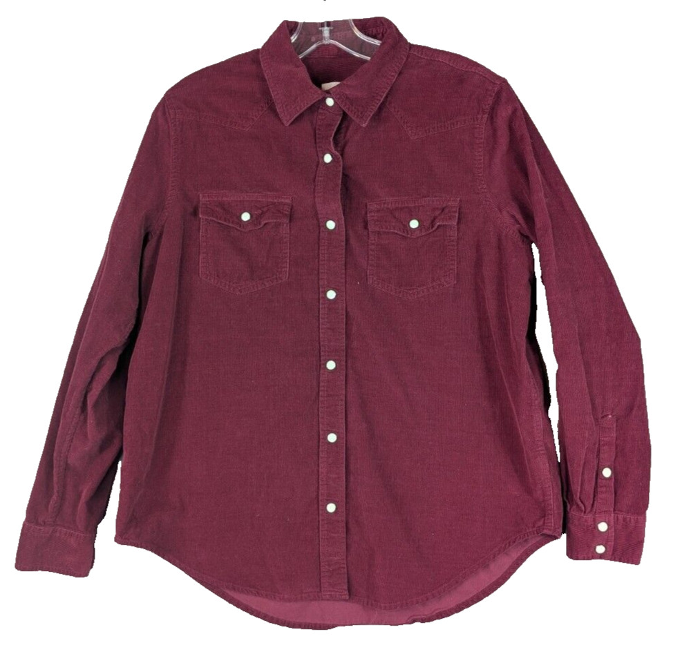 Universal Thread Button Up Down Long Sleeve Cordu… - image 1