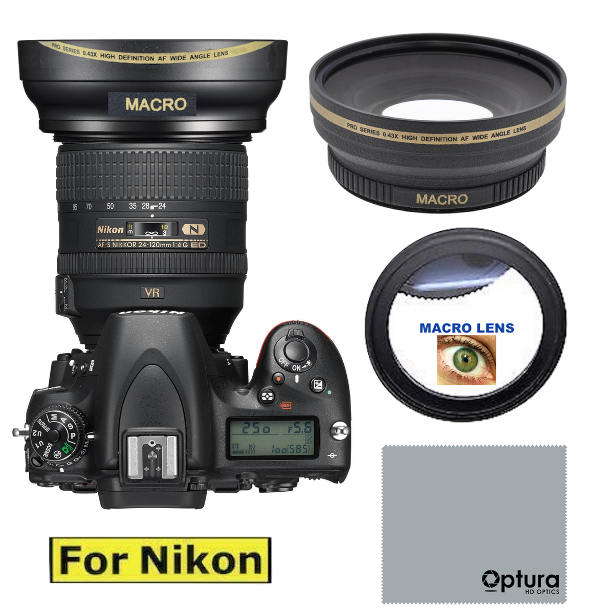 ULTRA WIDE ANGLE LENS MACRO LENS FOR Nikon D750 DSLR Camera with