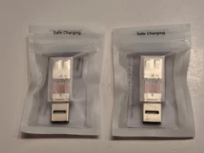 PortaPow USB Data Blocker Transparent (2 Pack) - Practice Safe Charging -  NEW